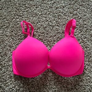 PINK Victoria's Secret Neon Pink push up bra 32DD